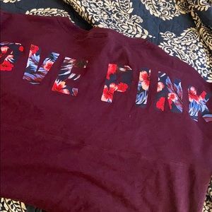 VS PINK long sleeve campus tee